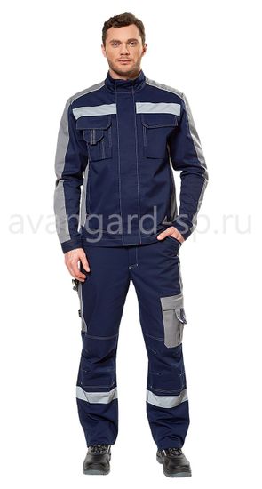 Костюм "Линкор" полукомбинезон (синий/серый)