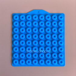 Форма силиконовая "Пончики", 64 ячейки
