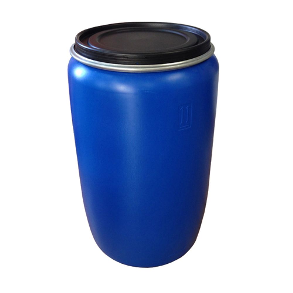 Бочка Родемос НПЦ 227л пластиковая (евробарабан) с крышкой и хомутом синяя