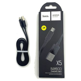 Кабель USB - Type-C Hoco X5 (плоский) Черный