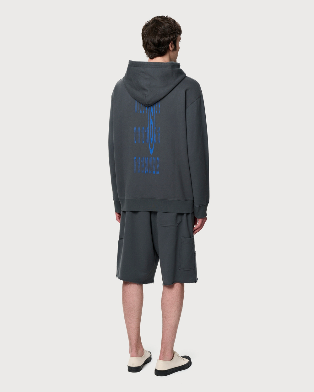 MM6 MAISON MARGIELA ХУДИ СЕРАЯ МУЖСКАЯ С ЛОГОТИПОМ БРЕНДА