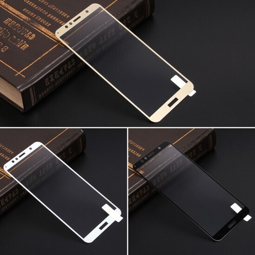 Защитное стекло для Huawei Honor 7A Pro/Y6 Prime (2018) на полный экран, 009288 Золотой