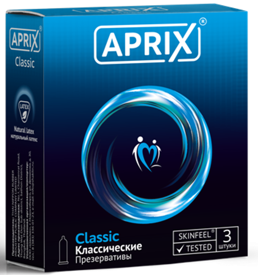 Презервативы APRIX Classic ( 2 упаковки по 3 шт.)