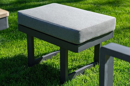 Набор оттоманок из алюминия Joygarden ТОПА, темно-серый графит, серый антрацит