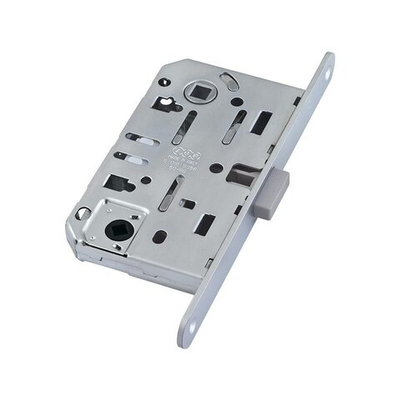 Замок с магнитной защелкой AGB ПОЛАРИС B06102.50.34.567 (=B04102, B05102) WC мат. хром с ответ/пл