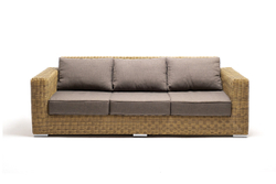 "Боно" лаунж-зона из искусственного ротанга, цвет соломенный