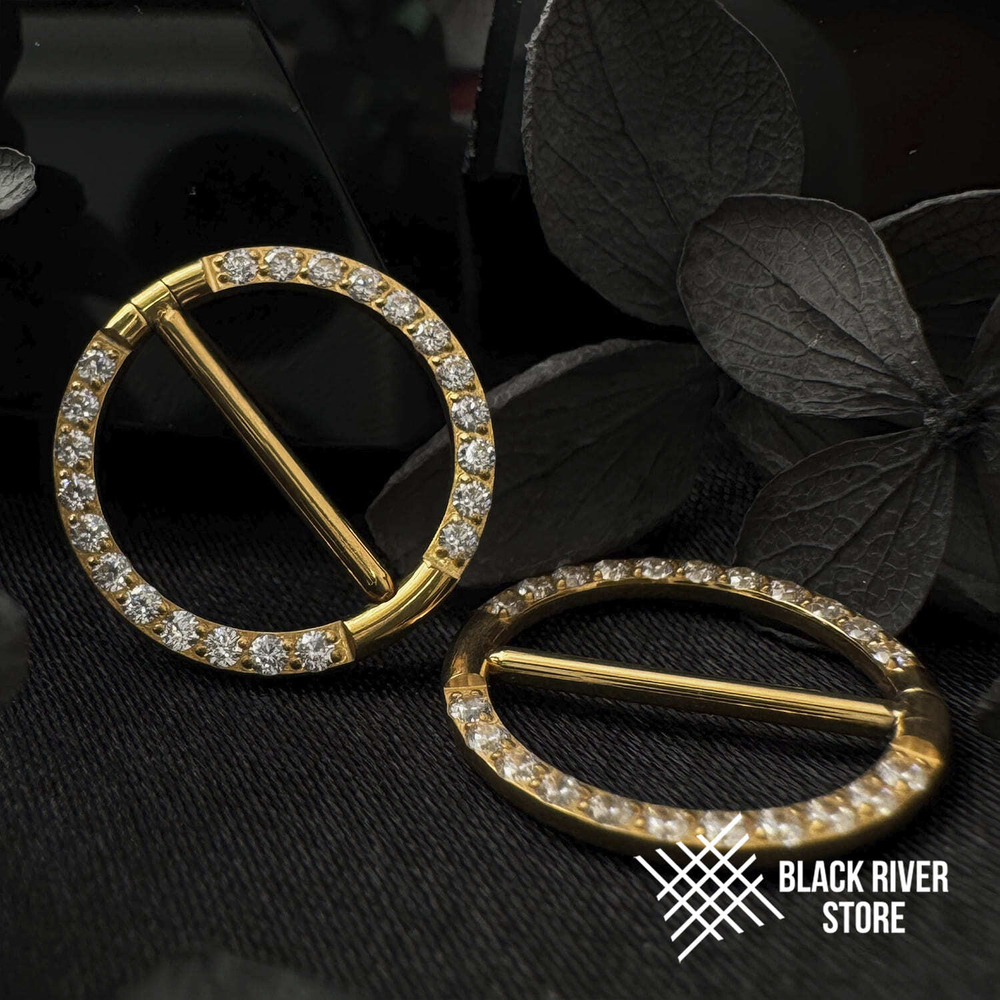 Кликер Barbell Crystal PVD Yellow 1.6мм