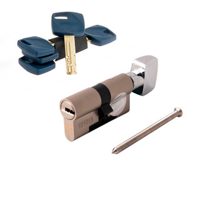 Цилиндр Апекс Premier XR-60-C15-NI с верт Хром (4класс, 1.6млн секр)