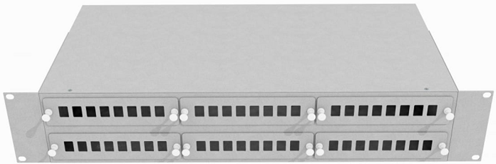 Кросс оптический стоечный  TopLAN КРС-Top-2U-48SC/DLC-GY
