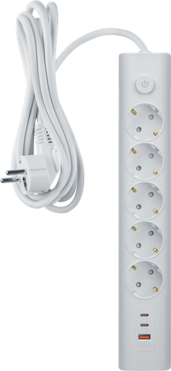 Удлинитель Navigator 95 690 NPE-USB06-05-150-ESC-3X1-PD20W