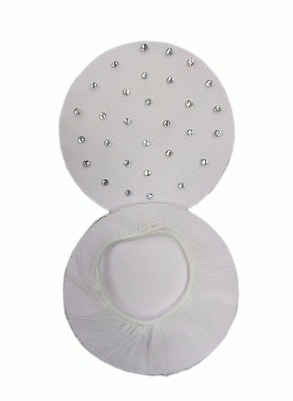 Белый со стразами