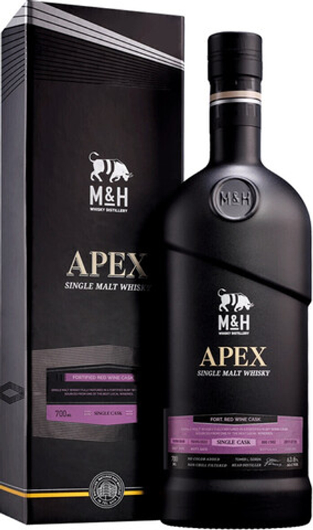 Виски M&H Apex  Fort Red Wine Cask gift box, 0.7 л.