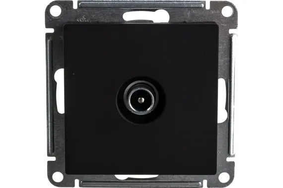 Розетка TV Systeme Electric ATLASDESIGN оконечная карбон 36377