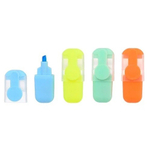 Маркер текстовыделитель Basir, серия "Единорожки", 10 см, цветная упаковка, разноцветные, набор 4 шт, ассорти