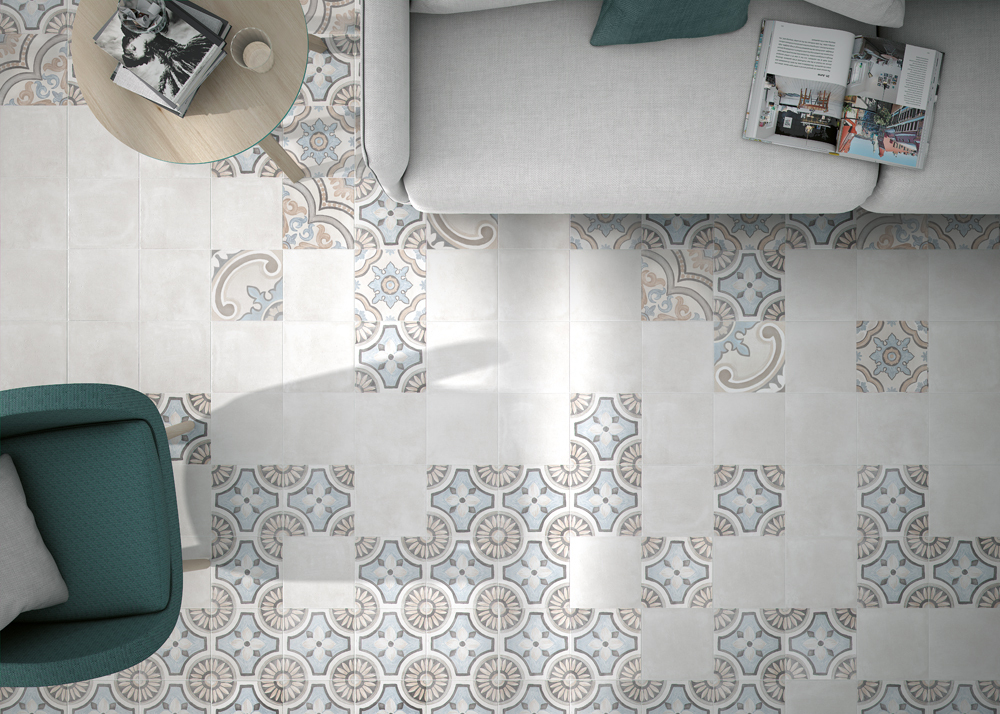 Cifre Adobe Decor Gales Ivory 20x20