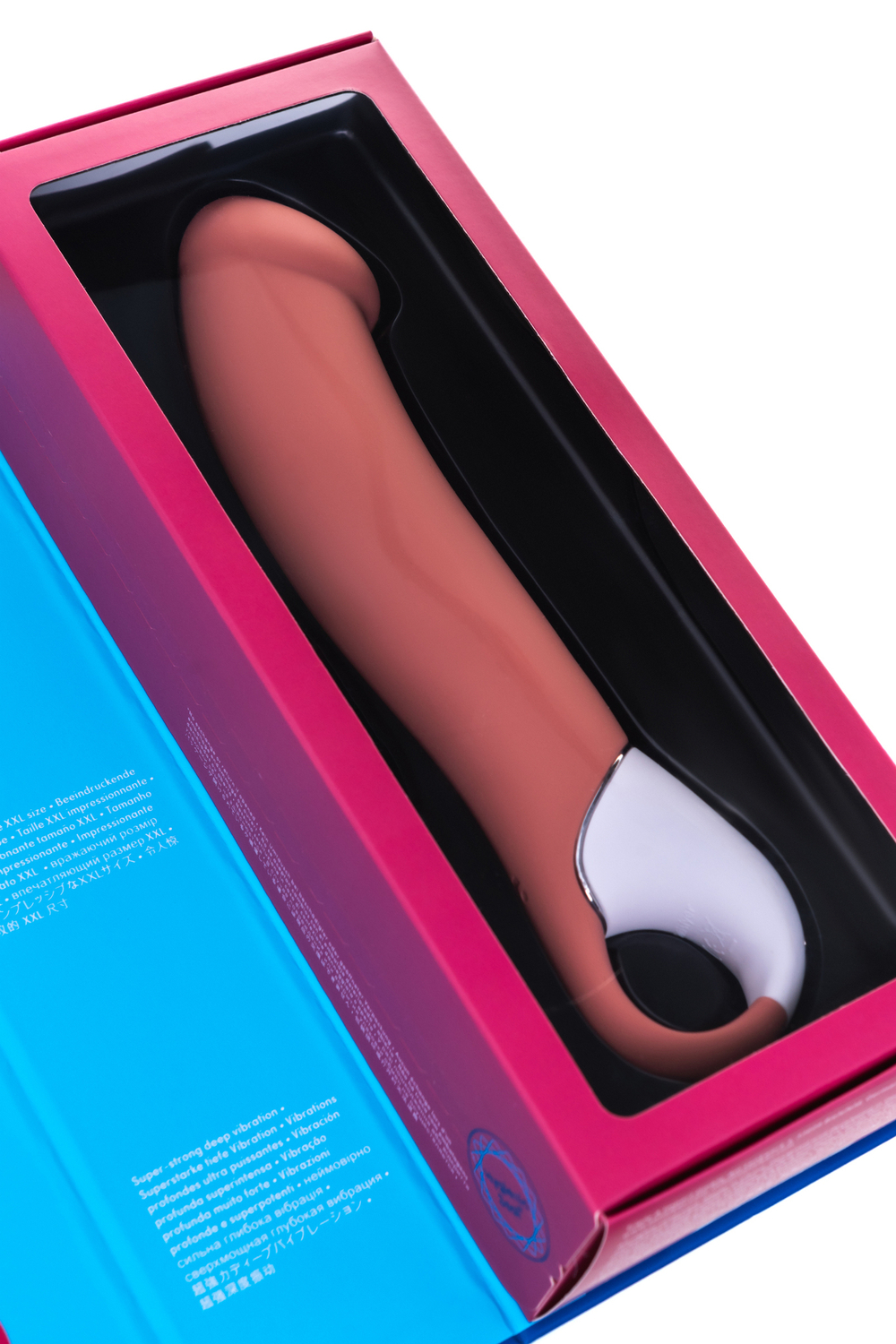 Нереалистичный вибратор Satisfyer Vibes Master, силикон, бежевый, 23,5 см.