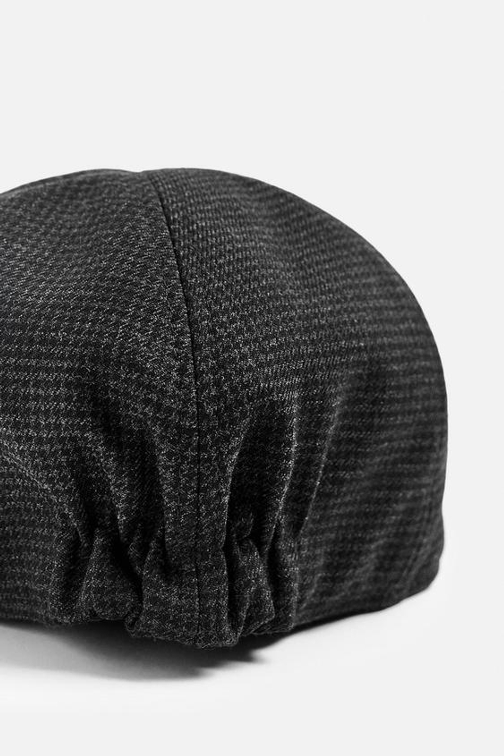 ZARA КЕПКА В КЛЕТКУ, АНТРАЦИТОВО-СЕРЫЙ