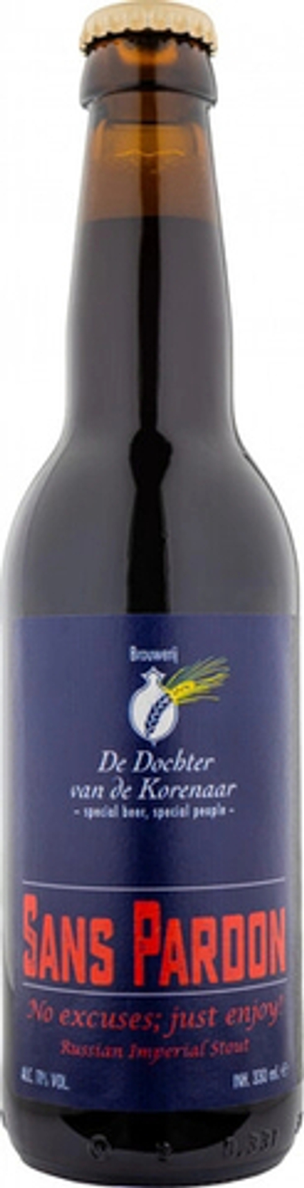 Пиво Де Дохтер Ван Де Коренар Сан Пардон Русский Имперский Стаут / De Dochter van de Korenaar Sans Pardon Russian Imperial Stout 0.33 - стекло