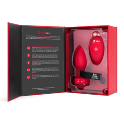 b-Vibe VIBRATING HEART SHAPE JEWEL PLUG M/L - Анальная пробка с ДУ