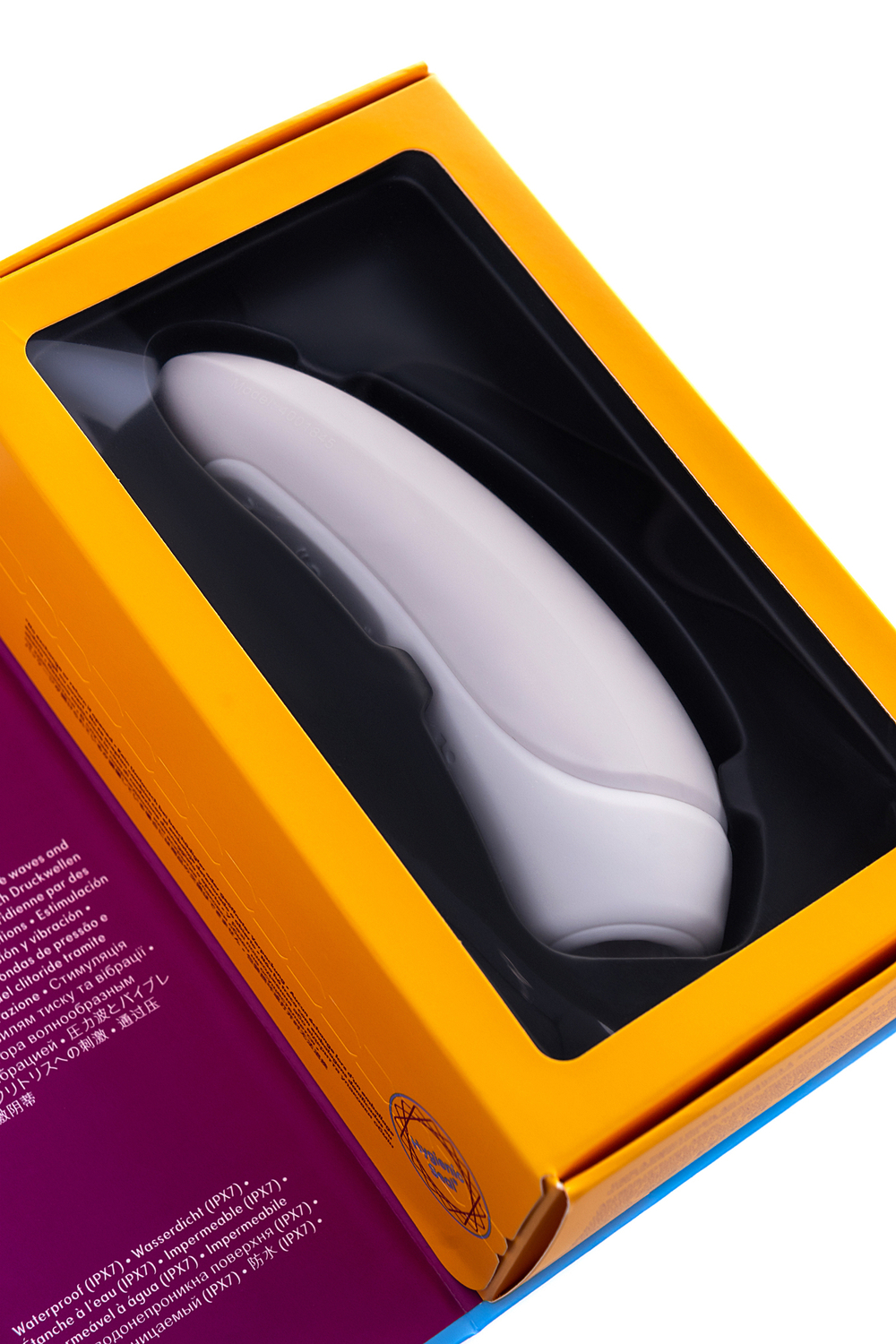 Вакуум-волновой бесконтактный стимулятор клитора Satisfyer Curvy 1+, силикон, белый, 14,3 см.