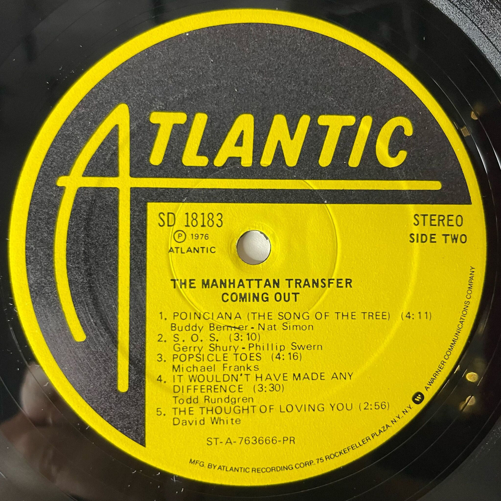 Винтажная виниловая пластинка LP The Manhattan Transfer (USA 1976) Scotch And Soda