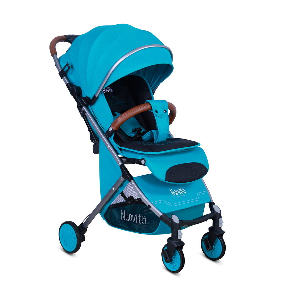 Детская прогулочная коляска Nuovita Giro Lux Turchese, Grigio / Бирюзовый, Серый
