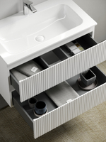 Тумба с раковиной Sancos Snob R 80 см SNR80W bianco