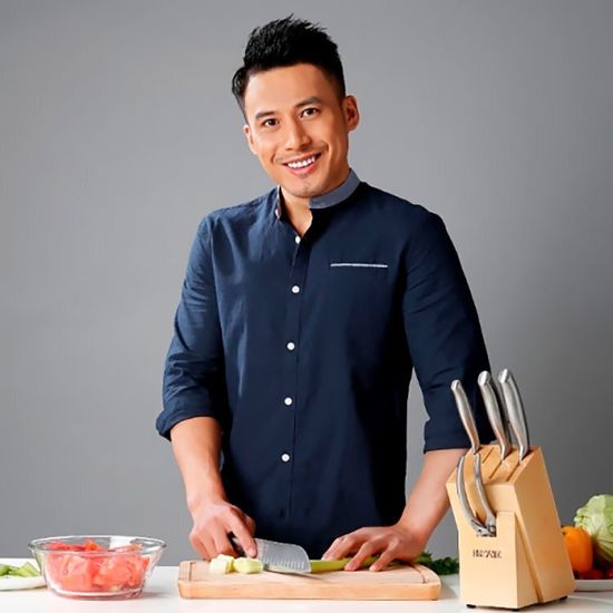 Набор Huo Hou Nano Knife (4 ножа и ножницы с подставкой) (HU0014)