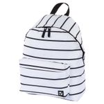 Рюкзак BRAUBERG, универсальный, сити-формат, белый в полоску, 20 литров, 41х32х14 см, 228846