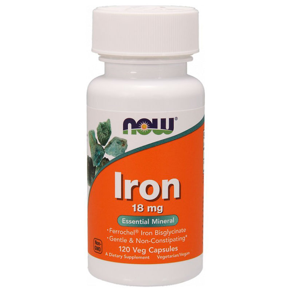 NOW Iron 18 мг. (120 вег. капс.)