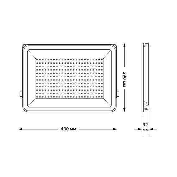 Прожектор светодиодный Gauss Qplus 200W 6500К 690511200
