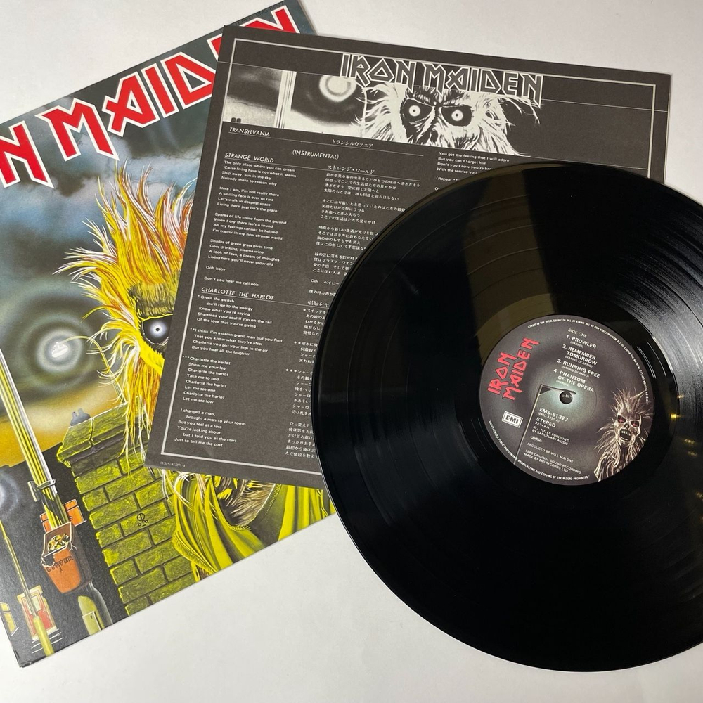 Винтажная виниловая пластинка LP Iron Maiden (Japan 1980) (No Obi) Phantom Of The Opera