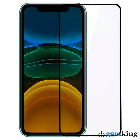Tempered Glass 3D Full Cover for iPhone XR/11 Black
