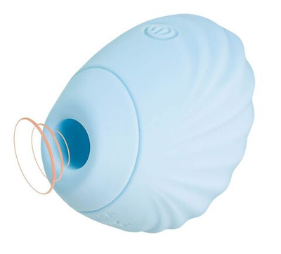 Голубой вакуум-волновой стимулятор клитора Scall (Цвет: голубой)