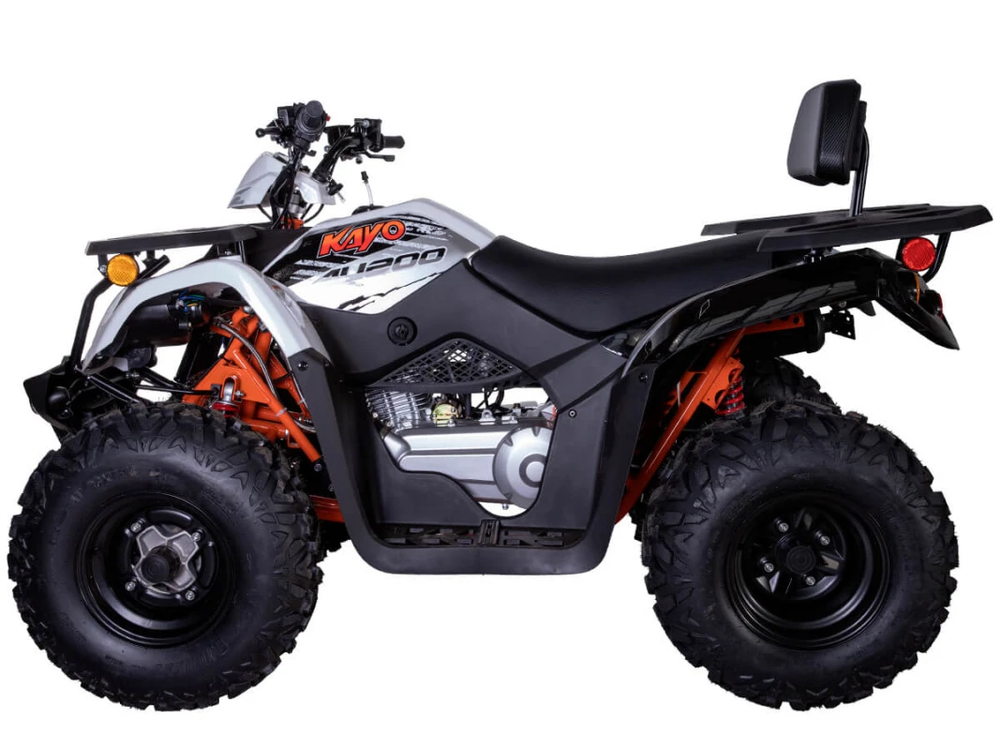 Квадрицикл KAYO AU200 спинка (белый пластик 2024 г.) (ПТС)