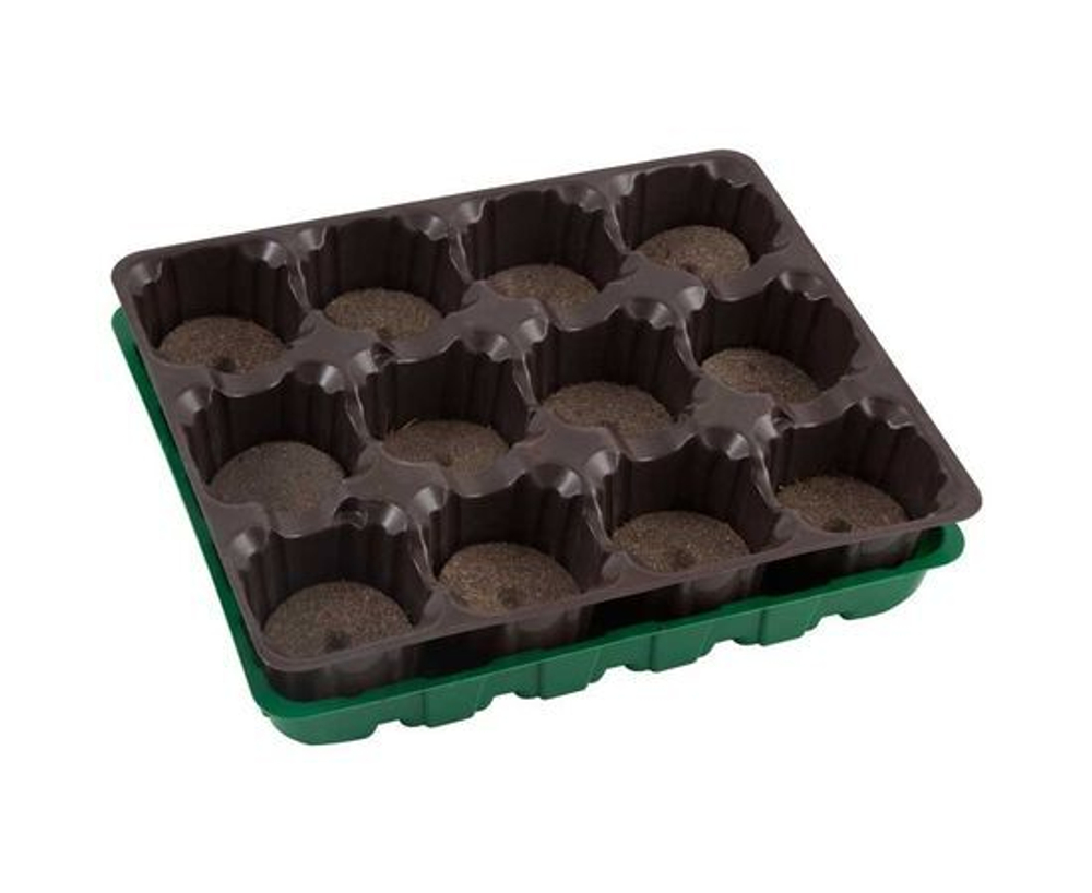 Набор для рассады "Умный огород" с торфяными таблетками (41мм) 12 ячеек
