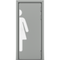 Цена на Маятниковая пластиковая влагостойкая дверь Poseidon гладкая серая RAL 7035 глухая WOMAN Купить Маятниковая пластиковая влагостойкая дверь Poseidon гладкая серая RAL 7035 глухая WOMAN