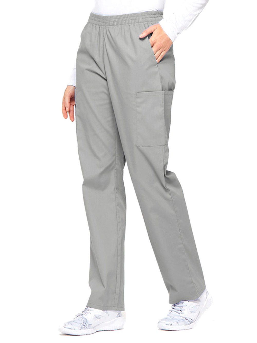 Брюки медицинские женские Dickies 86106 с эластичным поясом, красный, 48