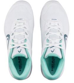 Женские теннисные кроссовки Head Revolt Evo 2.0 - white/turquoise