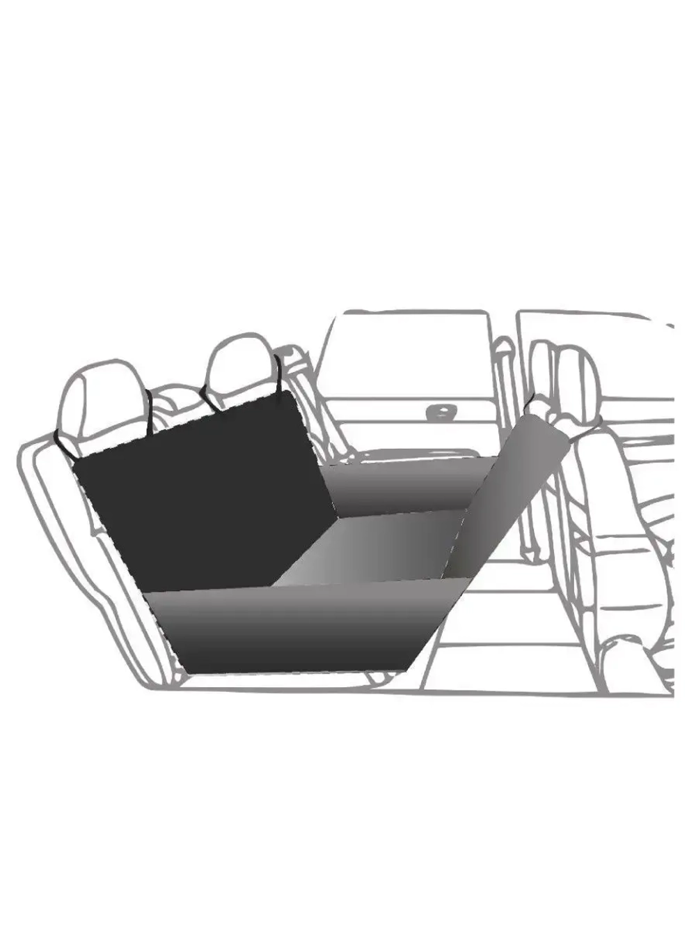 Защитная накидка в салон автомобиля, автогамак для собак