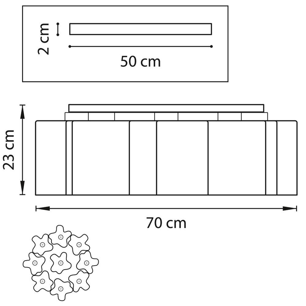 Потолочная люстра Nubi Lightstar 802090