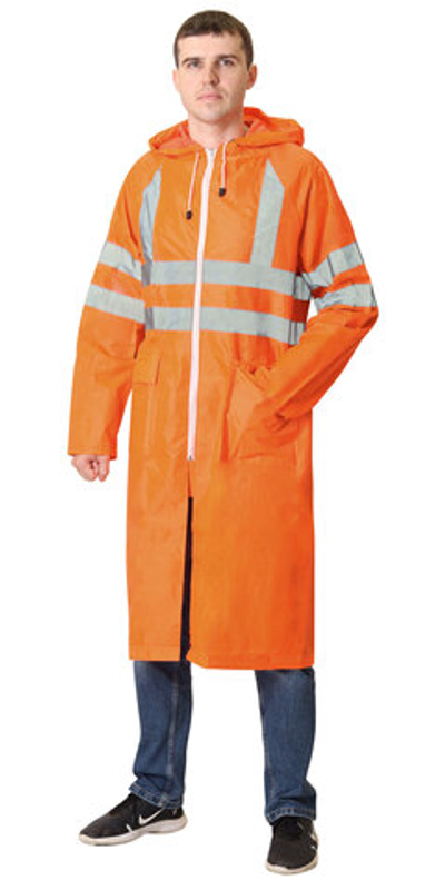 плащ дождевик с СОП сигнальный оранжевый