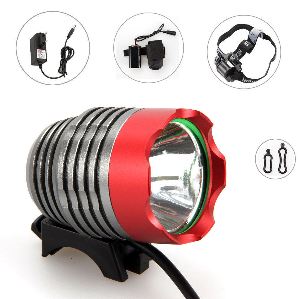 Фара CREE XML-T6/U2/L2, 1200 lumens, Красный корпус