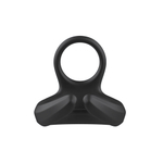 Черное эрекционное виброкольцо Cock Ring с пультом ДУ (Цвет: черный)