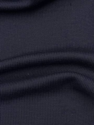 Трикотаж шерсть с п/а темно-синий