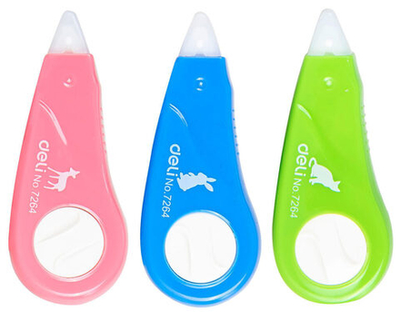 Корректирующая лента Deli 5мм*5м. ассорти