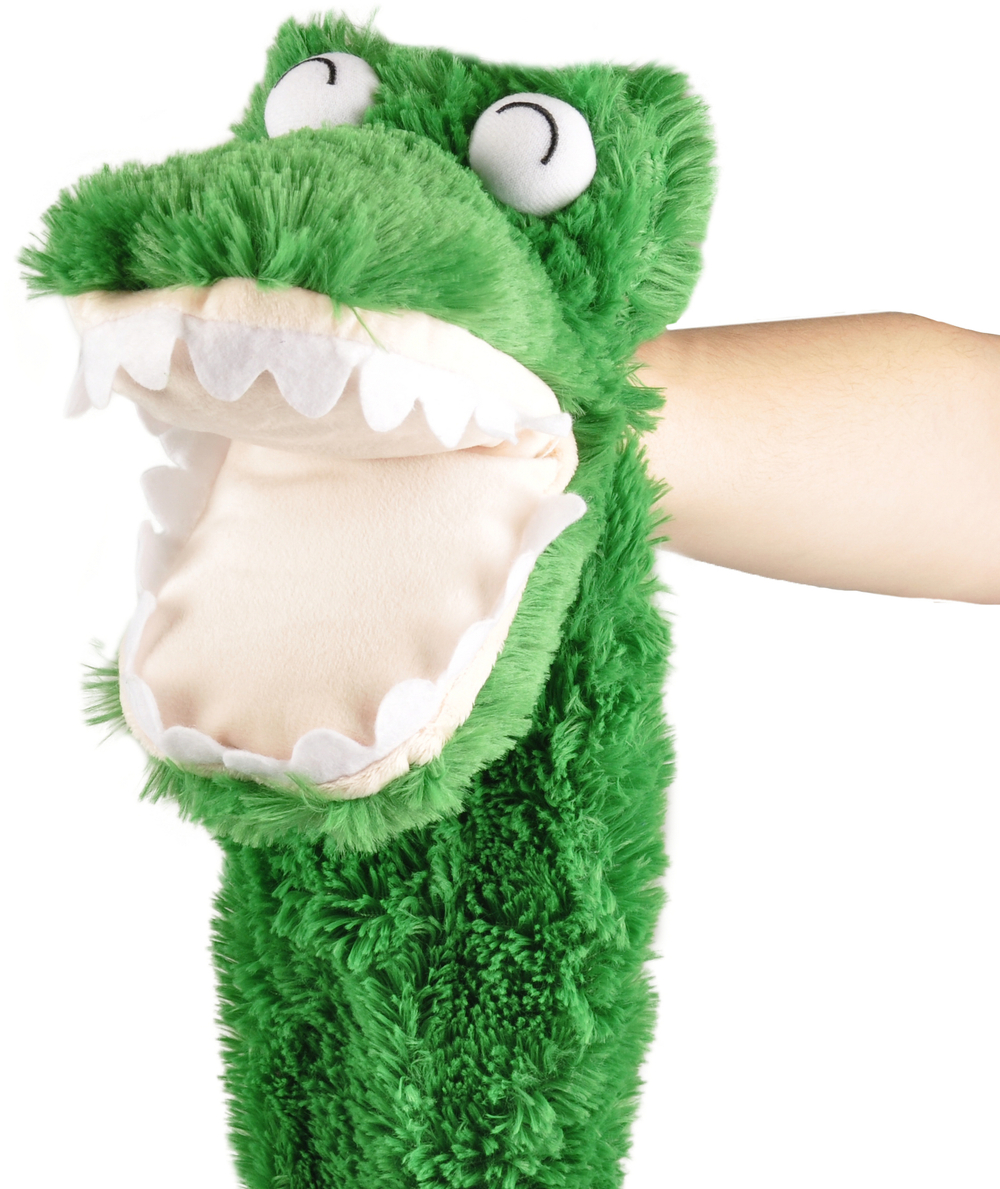 FLAMINGO Игрушка на руку для собак плюшевая "Крокодил", 110 см