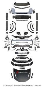 Обвес переделка для Lamborghini Urus 2018-2022 в стиль Performante 2023 Ламборгини Урус
