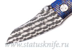 Нож Осаренко Дмитрий 10.20 Vegas Forge Damascus Zirconium Titanium Timascusфотография - 2