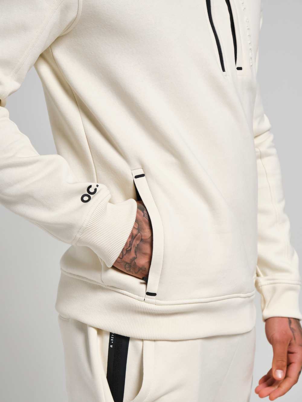 Свитшот с короткой молнией ORIGINAL CREATOR HALF ZIP, Молочный